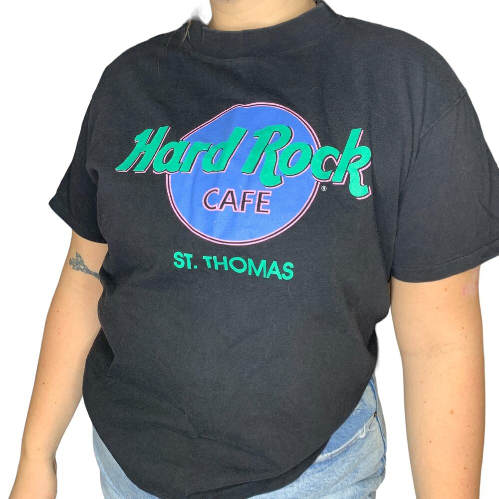 Vintage Hard Rock Cafe St. Thomas Graphic Tee Shirt T-Shirt Large